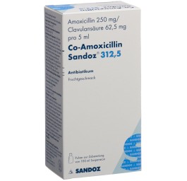 CO-AMOXICILLINE Sandoz pdr 312.5 mg p susp 100 ml