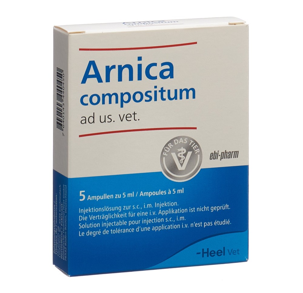 ARNICA COMP Heel sol inj us vet 5 amp 5 ml ARNICA COMP Heel sol inj us vet 5 amp 5 ml