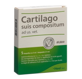 CARTILAGO SUIS COMP Heel sol inj us vet 5 amp 5 ml
