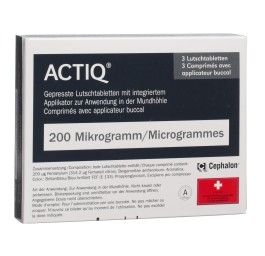 ACTIQ cpr buccaux 200 mcg avec applicateur 3 pce