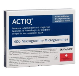 ACTIQ cpr buccaux 400 mcg avec applicateur 3 pce