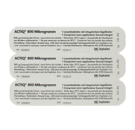 ACTIQ cpr buccaux 800 mcg avec applicateur 3 pce