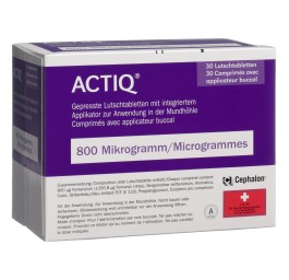 ACTIQ cpr buccaux 800 mcg avec applicateur 30 pce