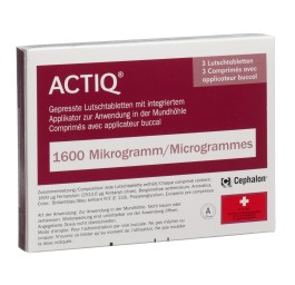 ACTIQ cpr buccaux 1600 mcg avec applicateur 3 pce