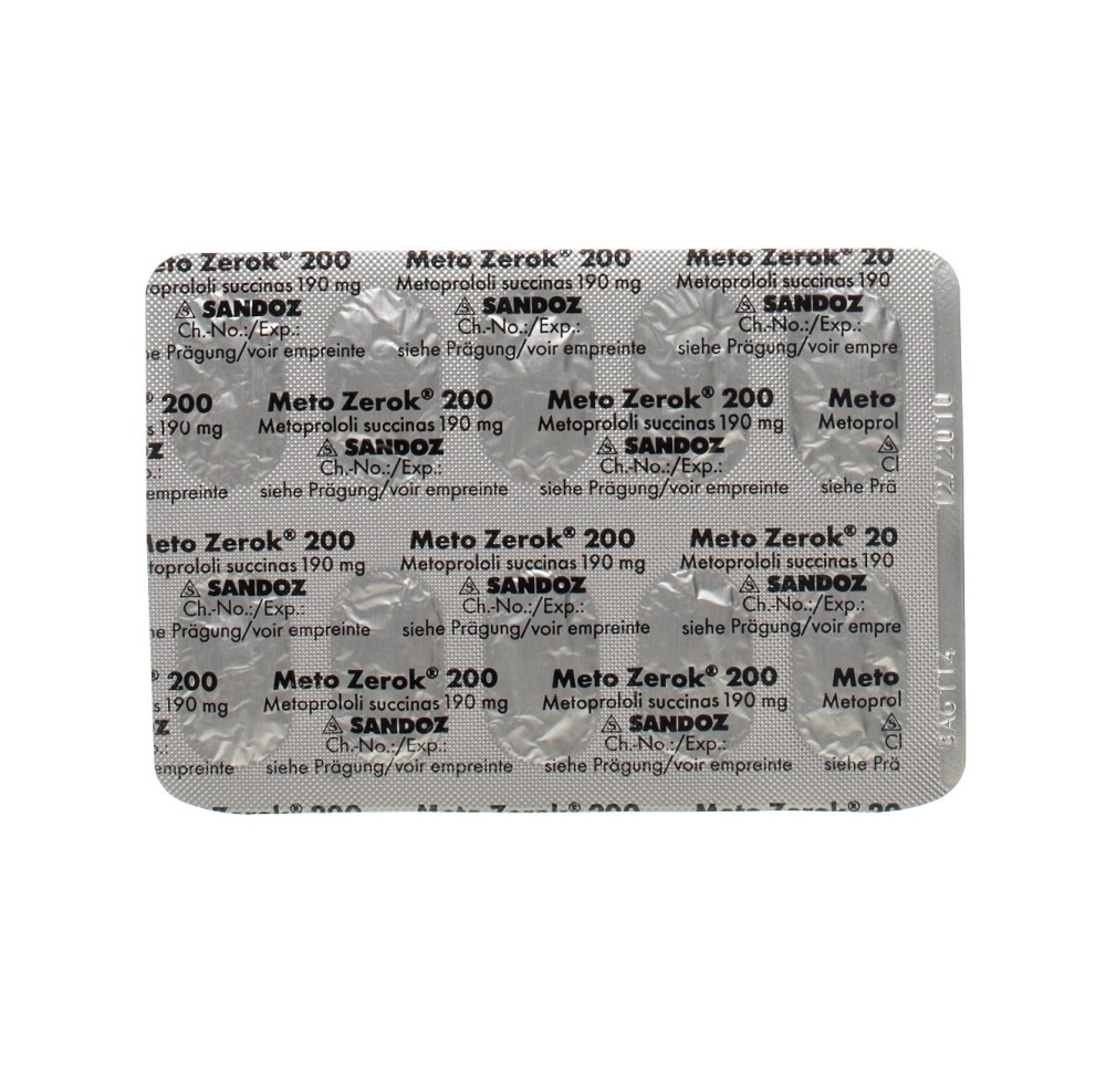 METO ZEROK cpr ret 200 mg 100 pce METO ZEROK cpr ret 200 mg 100 pce