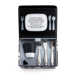 MUNCHKIN Grown Ups Table set repas noir 7-pièces
