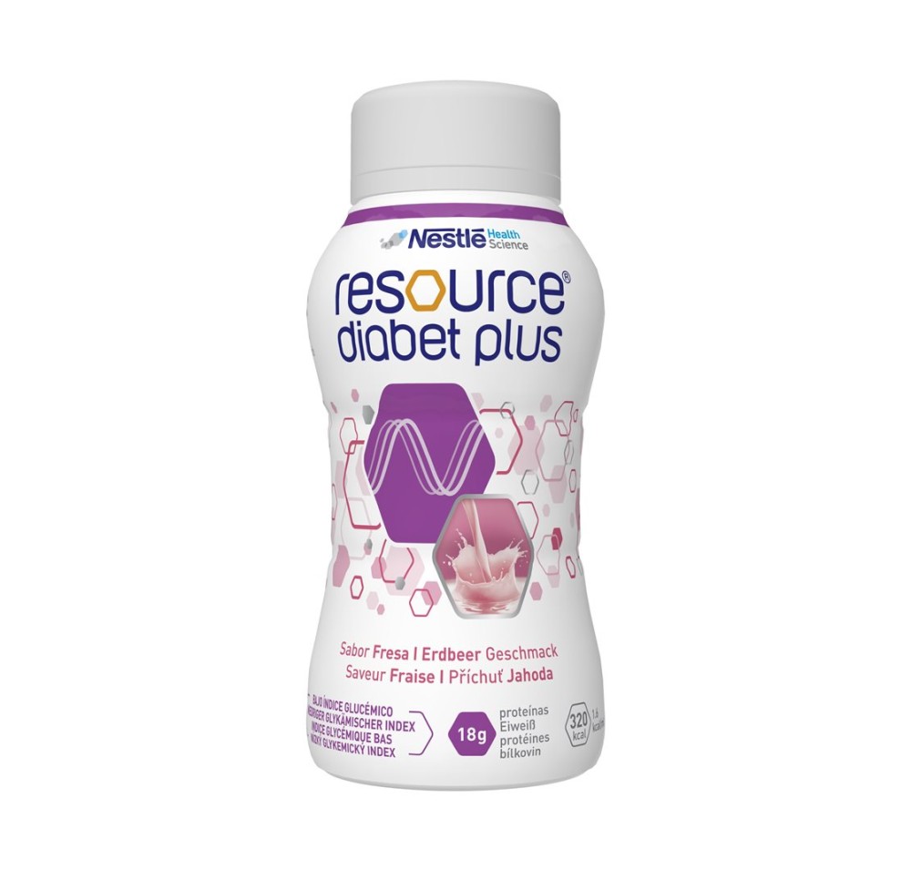 RESOURCE Diabet Plus fraise 24 fl 200 ml