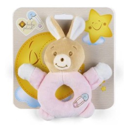 PLUSH BABYCARE 14cm lapin hochet