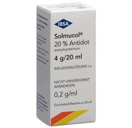 SOLMUCOL 20% antidote sol perf 4 g/20ml flac 20 ml