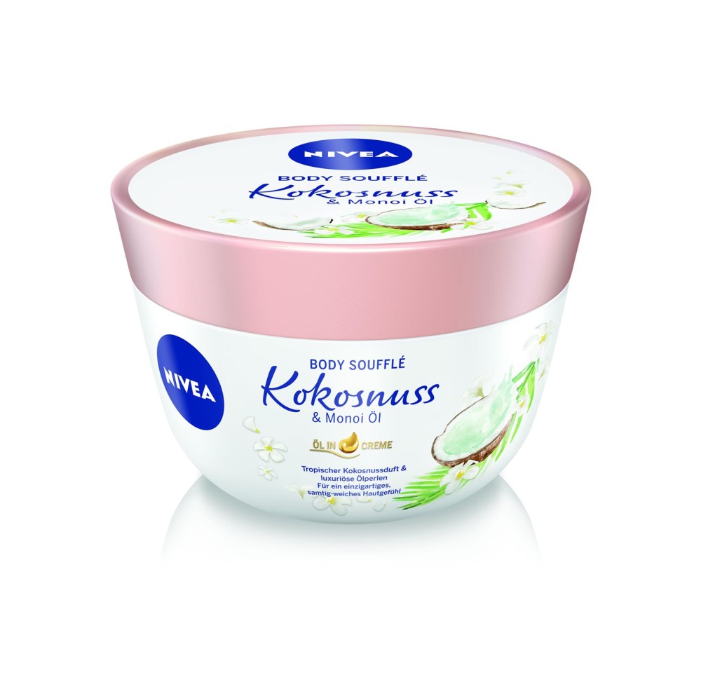 NIVEA body soufflé noix coco&huile monoï 200 ml NIVEA body soufflé noix coco&huile monoï 200 ml