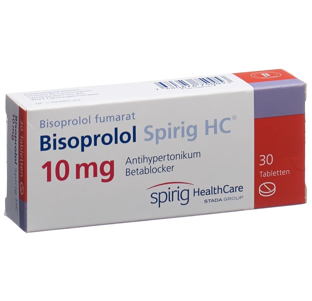 BISOPROLOL Spirig HC cpr 10 mg 30 pce BISOPROLOL Spirig HC cpr 10 mg 30 pce