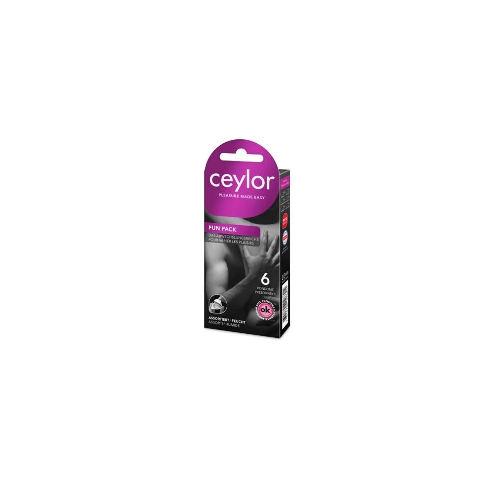 CEYLOR Fun Pack préservatif avec réservoir 6 pce