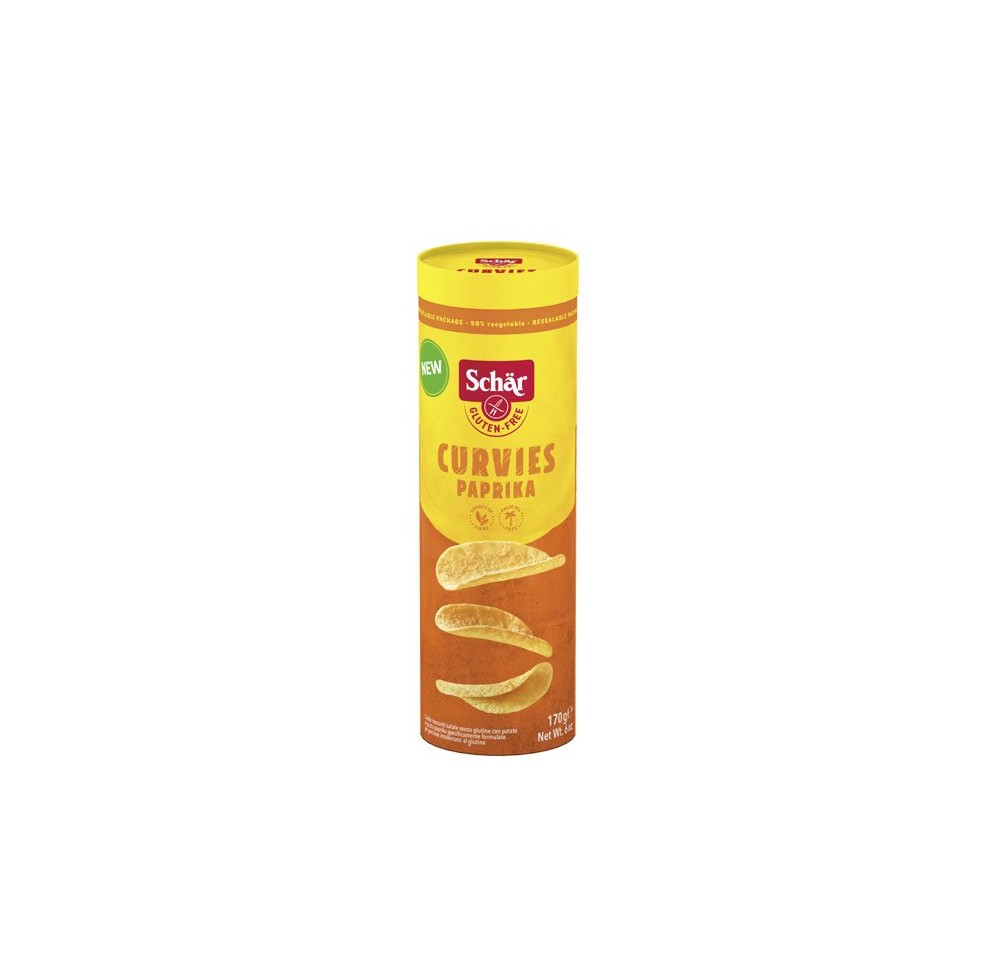 SCHÄR curvies paprika sans gluten 170 g SCHÄR curvies paprika sans gluten 170 g