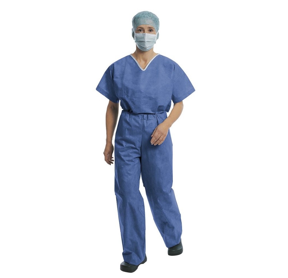 FOLIODRESS tenue de bloc opératoire XL bleu 50 pce