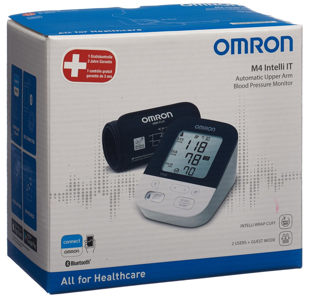 OMRON tensiomètre bras M4 Intelli IT serv gratuit