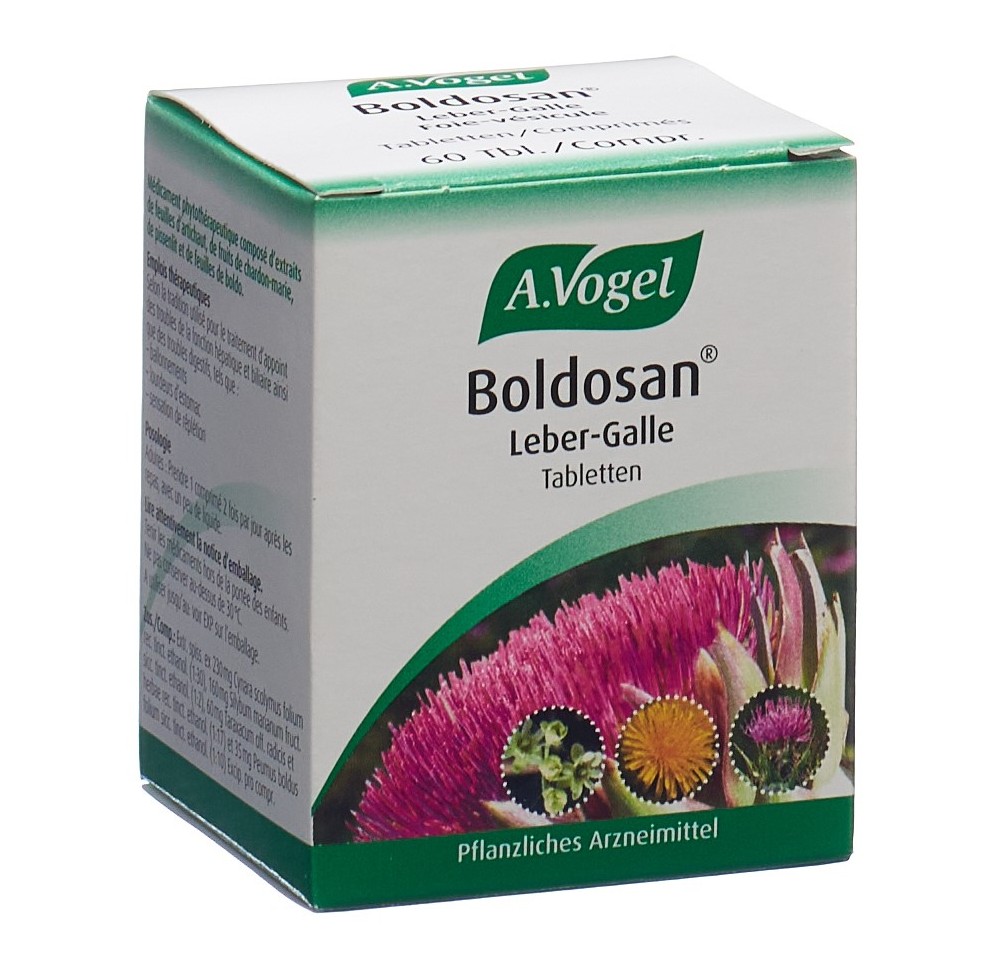 VOGEL Boldosan foie-vésicule cpr verre 60 pce VOGEL Boldosan foie-vésicule cpr verre 60 pce