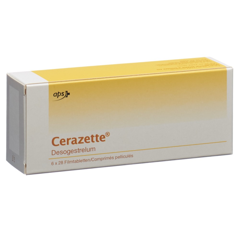 CERAZETTE (IP) cpr pell 0.075 mg 6 x 28 pce CERAZETTE (IP) cpr pell 0.075 mg 6 x 28 pce