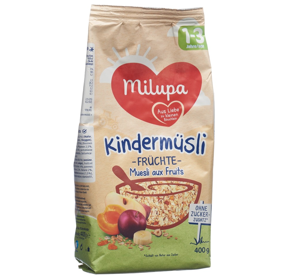 MILUPA muesli aux fruits pour enfants 400 g MILUPA muesli aux fruits pour enfants 400 g