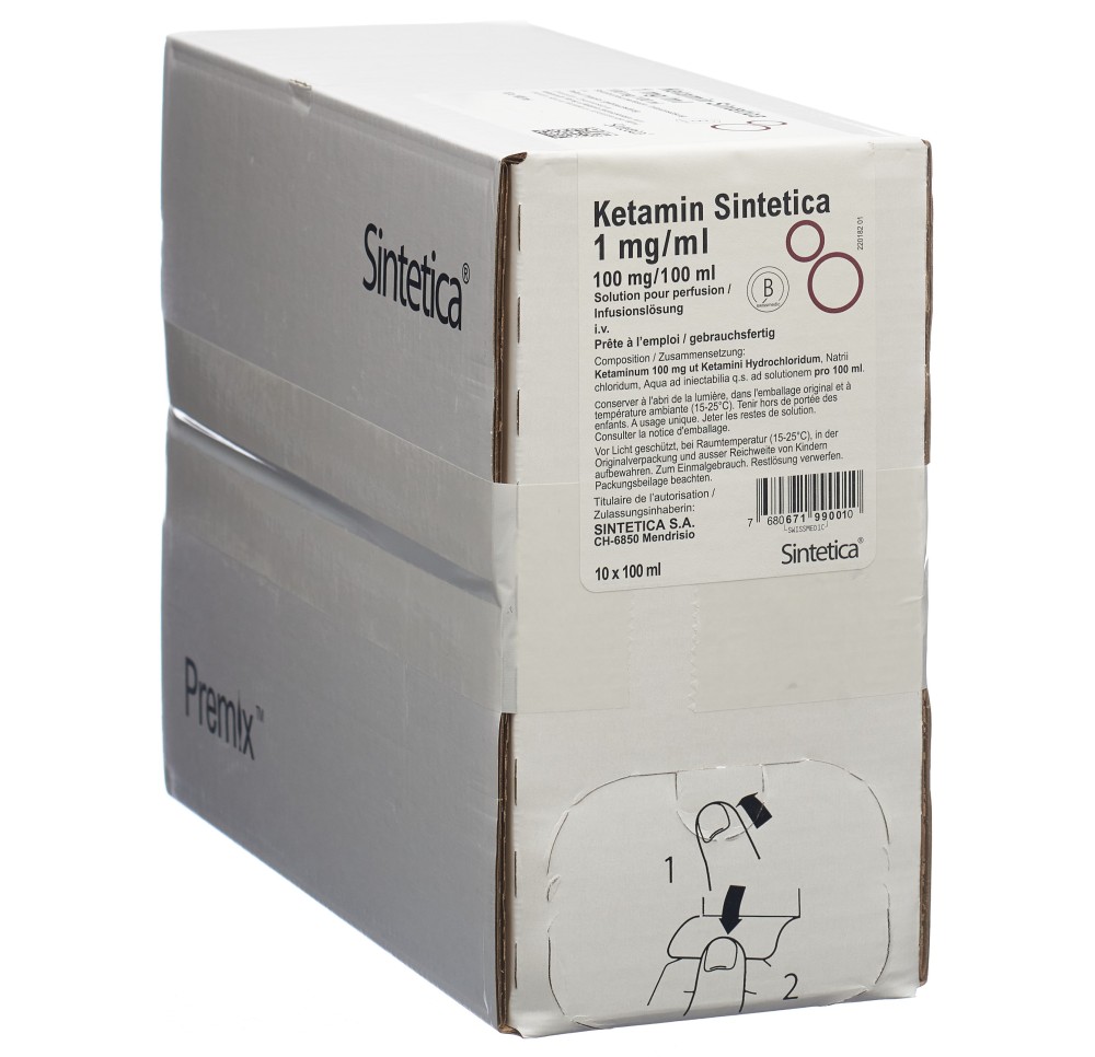 KETAMIN Sintetica sol perf 100 mg/100ml 10 pce KETAMIN Sintetica sol perf 100 mg/100ml 10 pce