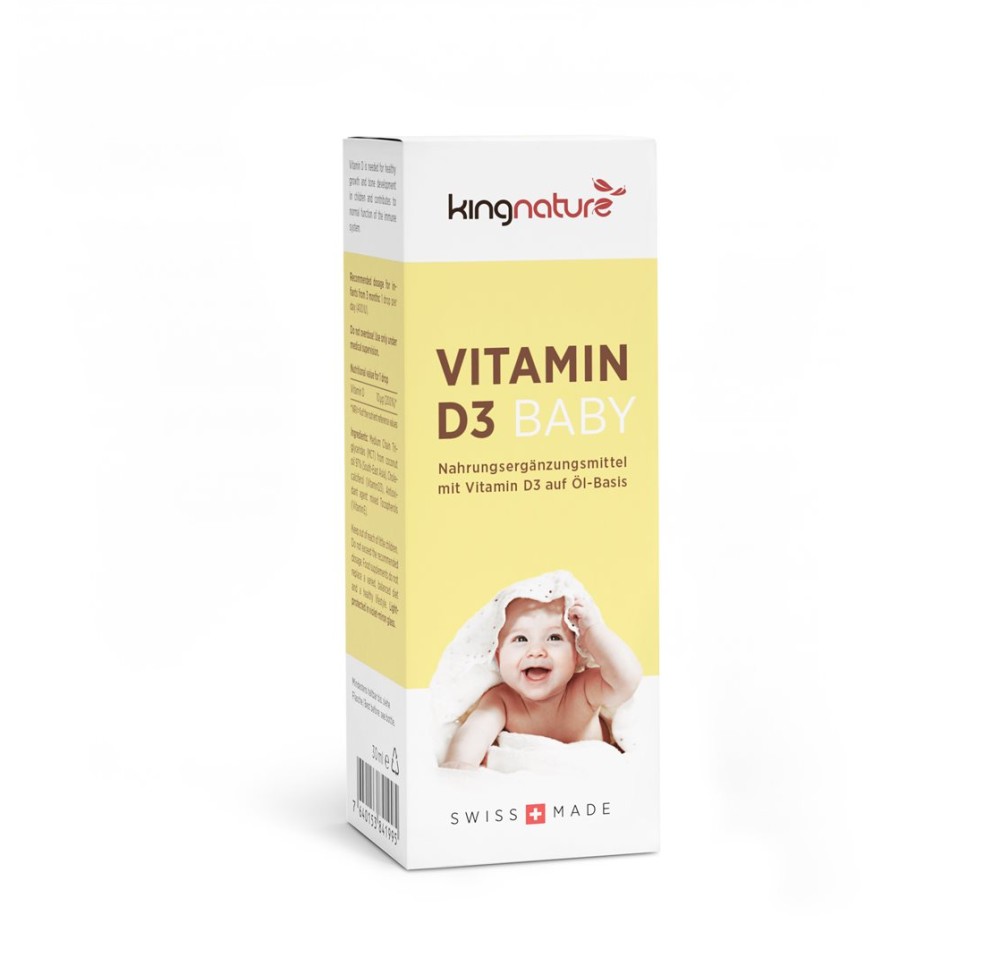 KINGNATURE VITAMIN D3 BABY 400 UI drops fl 30 ml KINGNATURE VITAMIN D3 BABY 400 UI drops fl 30 ml