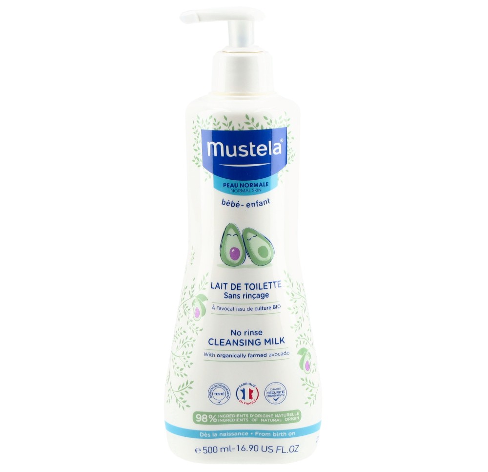 MUSTELA Lait de toilette peau norm s rinç 500 ml