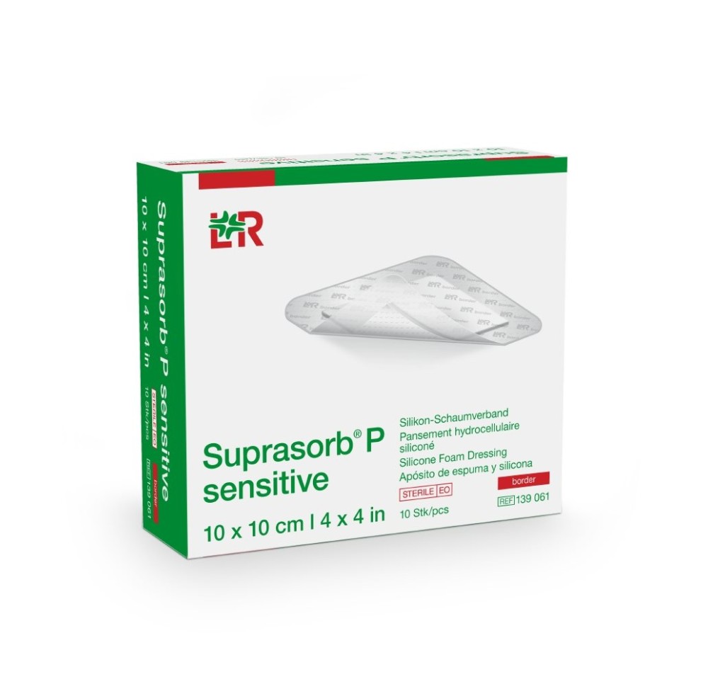 SUPRASORB P sensitive border 10x10cm 10 pce SUPRASORB P sensitive border 10x10cm 10 pce