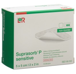 SUPRASORB P sensitive non-border 5x5cm 10 pce