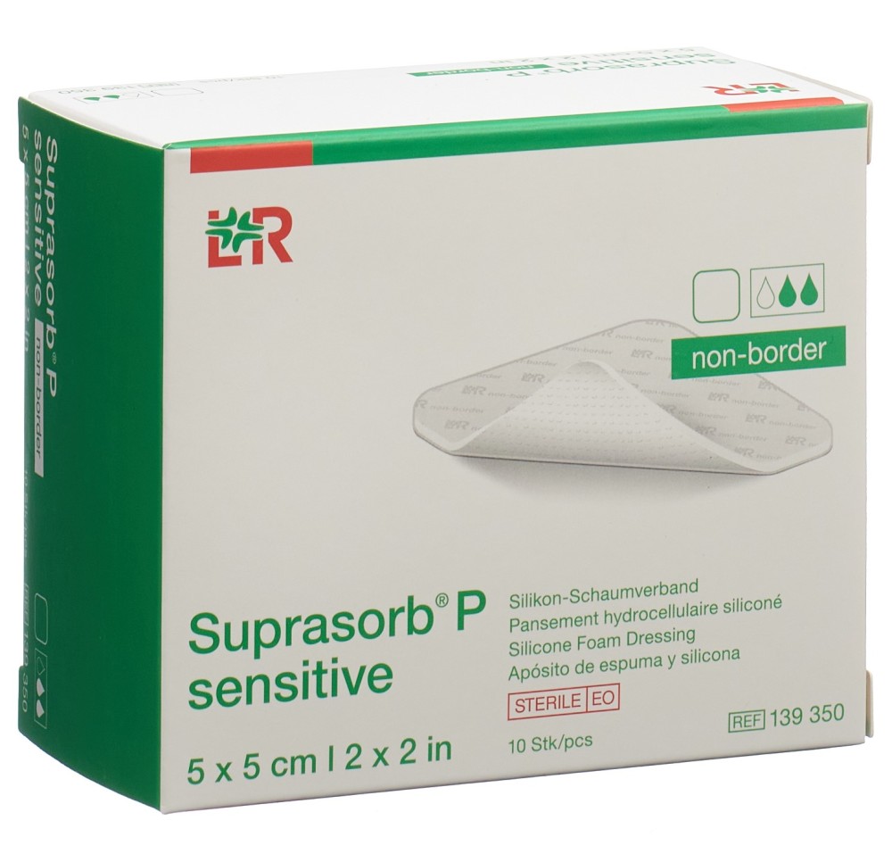 SUPRASORB P sensitive non-border 5x5cm 10 pce