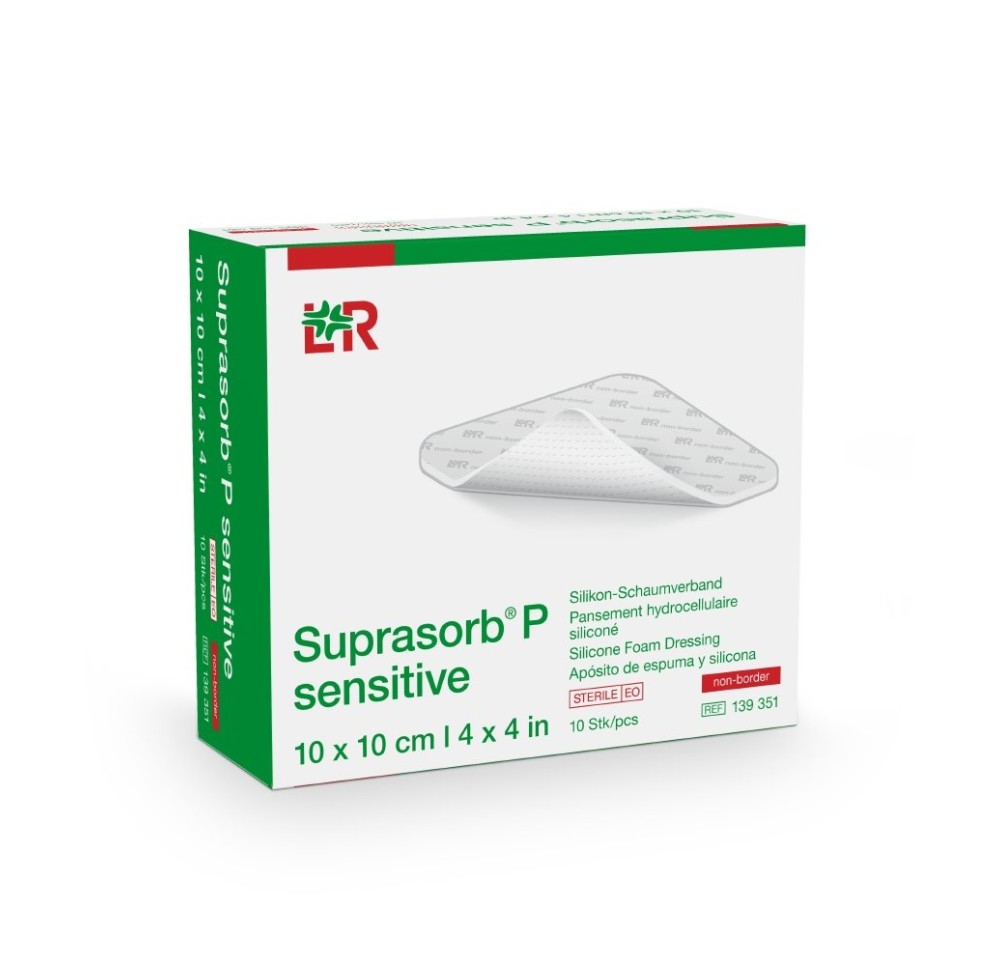 SUPRASORB P sensitive non-border 10x10cm 10 pce
