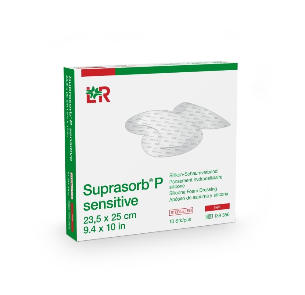 SUPRASORB P sensitive border Heel 23.5x25cm 10 pce