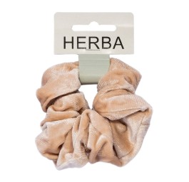 HERBA Scunci 11cm velours beige