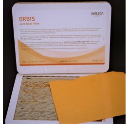 ORBIS feuille-textile-étain orange