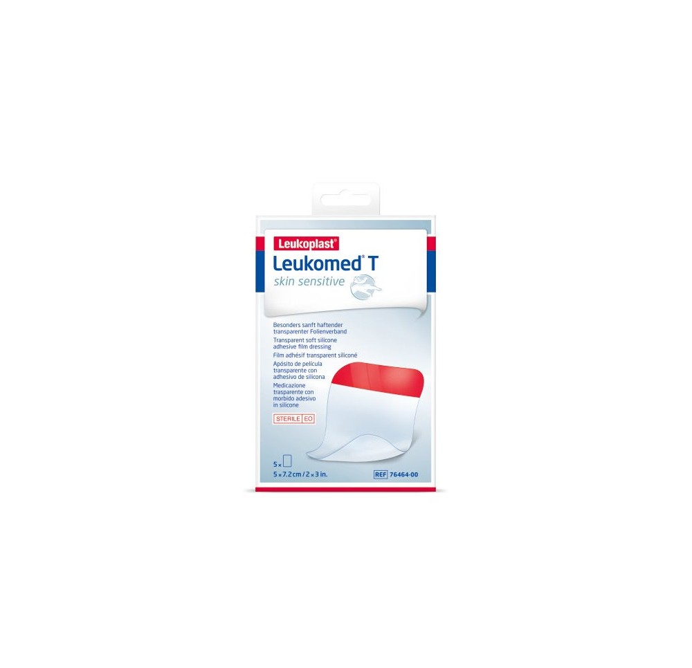LEUKOMED T skin sensitive 5x7.5cm 5 pce LEUKOMED T skin sensitive 5x7.5cm 5 pce