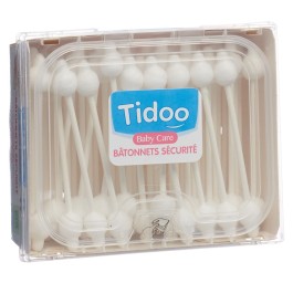 TIDOO Bâtonnets de coton bio box 50 pce
