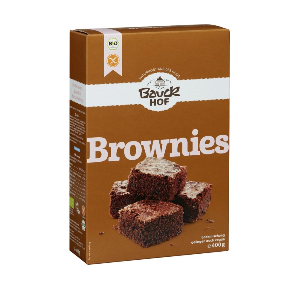 BAUCKHOF préparation brownie s gluten 400 g BAUCKHOF préparation brownie s gluten 400 g