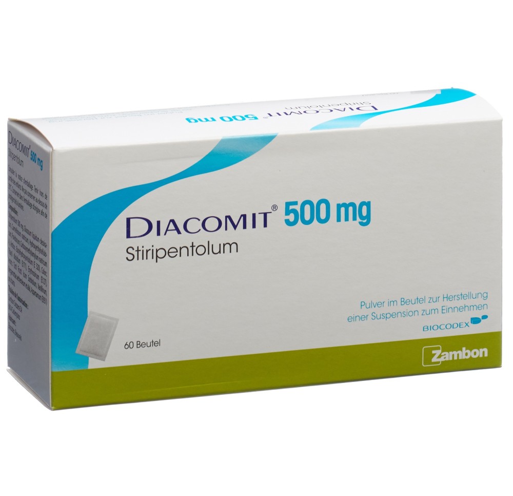 DIACOMIT pdr 500 mg p susp sach 60 pce DIACOMIT pdr 500 mg p susp sach 60 pce