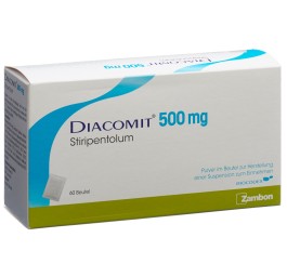 DIACOMIT pdr 500 mg p susp sach 60 pce