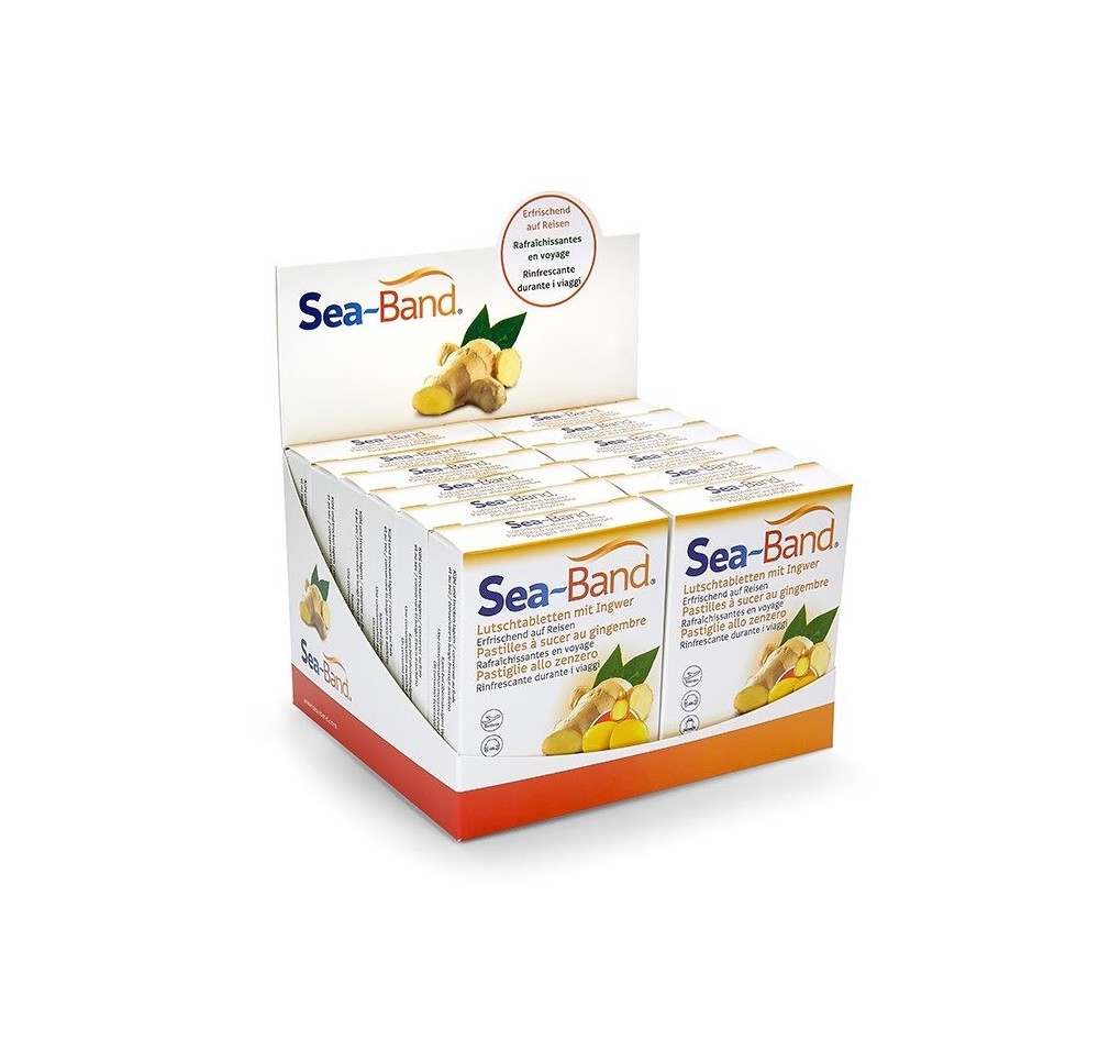 SEA-BAND pastilles sucer gingembre disp 12x24pce