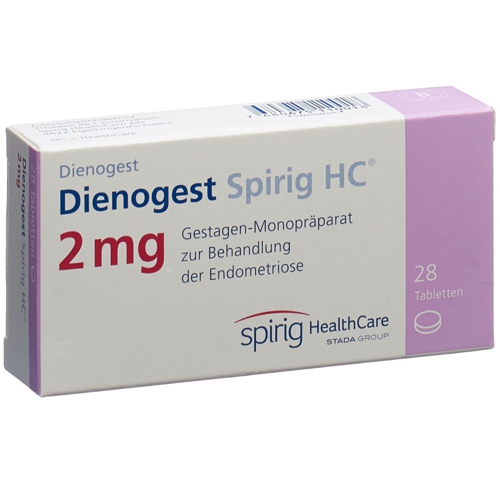 DIENOGEST Spirig HC cpr 2 mg 28 pce DIENOGEST Spirig HC cpr 2 mg 28 pce