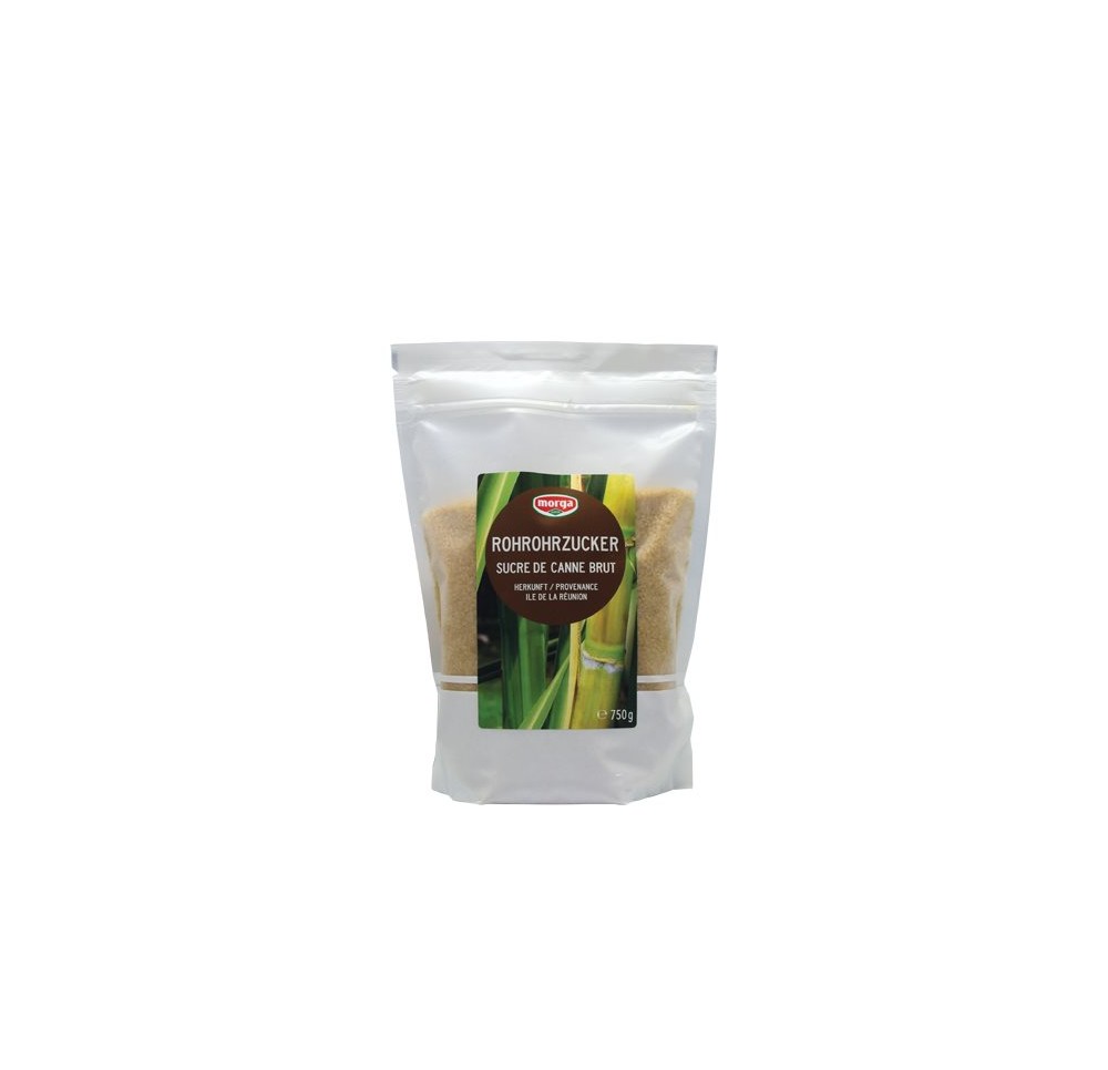 MORGA sucre de canne brut (La Réunion) sach 750 g MORGA sucre de canne brut (La Réunion) sach 750 g