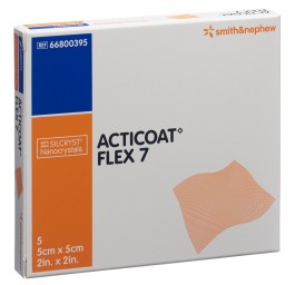 ACTICOAT FLEX 7 pansement vulné 5x5cm 5 pce