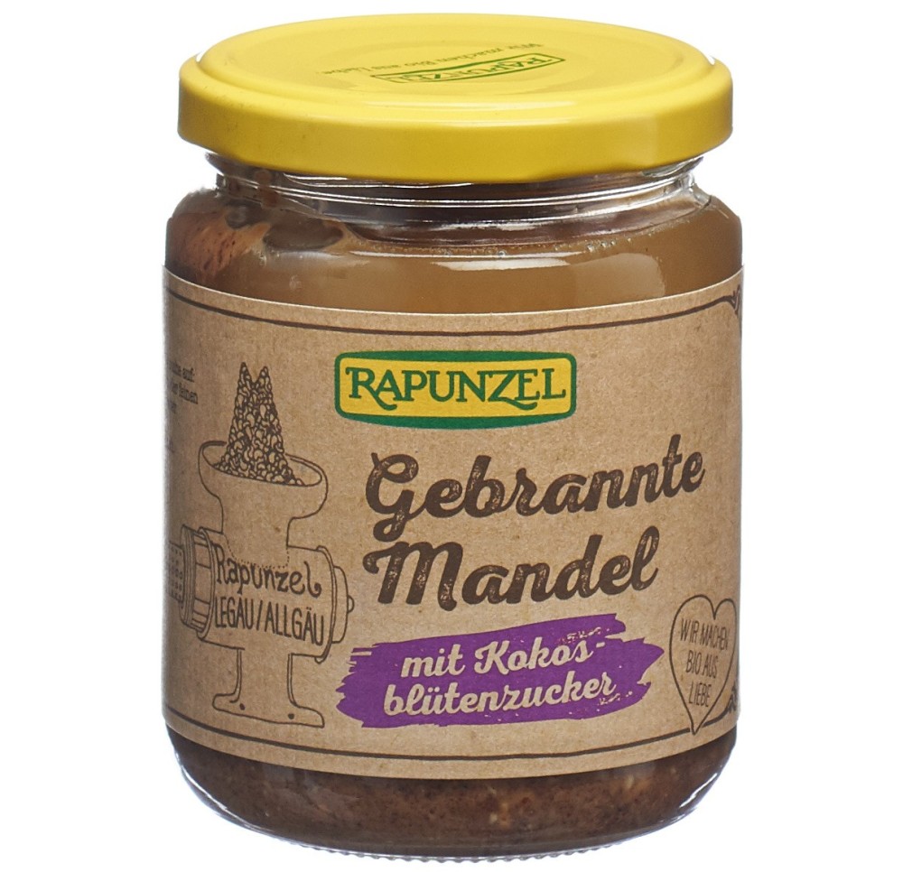 RAPUNZEL crème amandes brûl sucre fleur coco 250 g