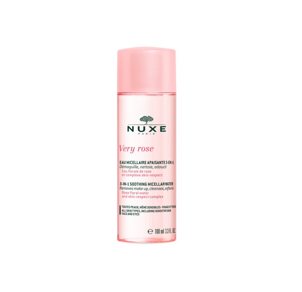 NUXE Very Rose Eau Micell Démaq Apais 3en1 100 ml NUXE Very Rose Eau Micell Démaq Apais 3en1 100 ml