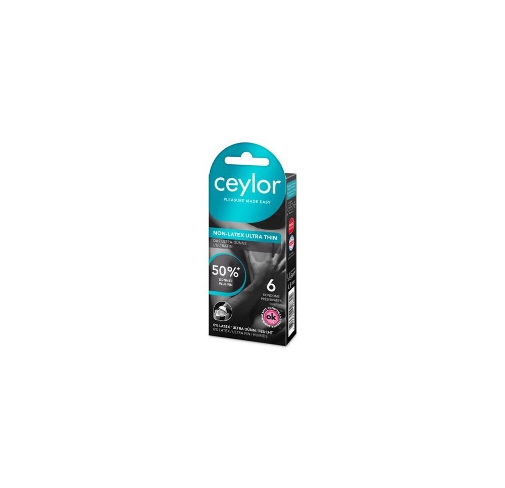 CEYLOR Non Latex préservatif ultra thin 6 pce