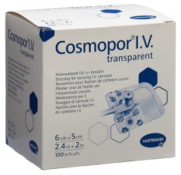 COSMOPOR I.V. 6x5cm transparent 100 pce