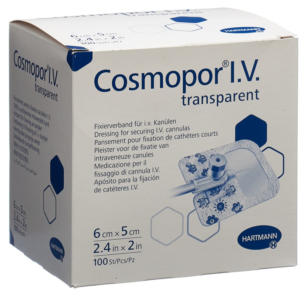 COSMOPOR I.V. 6x5cm transparent 100 pce