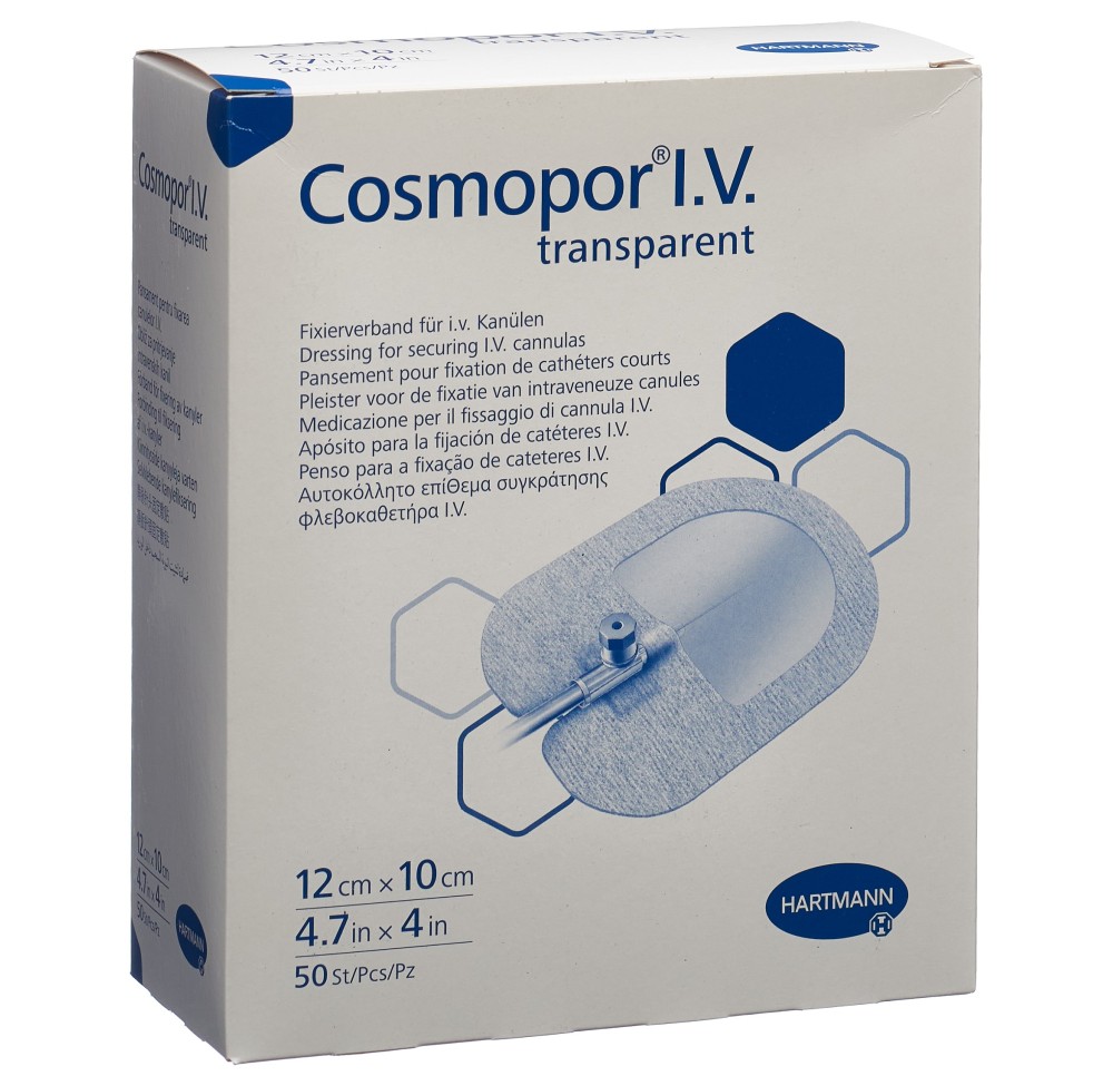 COSMOPOR I.V. 10x12cm transparent 50 pce COSMOPOR I.V. 10x12cm transparent 50 pce