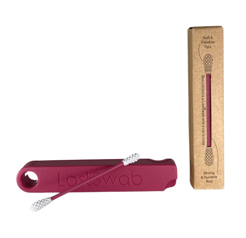 LASTSWAB Disp Basic coton-tige réutil rouge 6pce