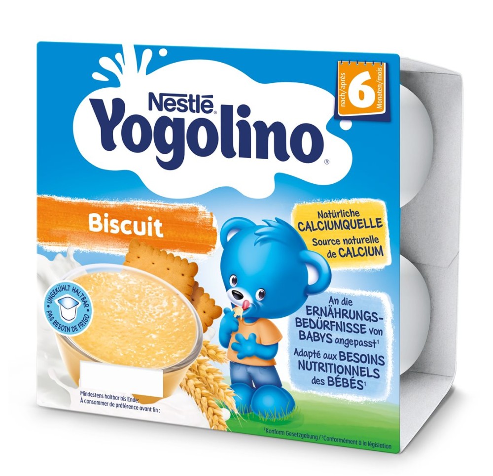 NESTLE Yogolino biscuit 6m 4 x 100 g NESTLE Yogolino biscuit 6m 4 x 100 g