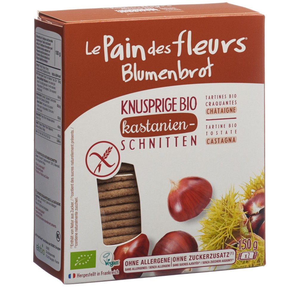 LE PAIN DES FLEURS tart croq chât bio s gl n 150 g